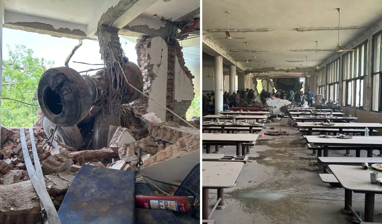 Hindistan'da yolcu uçağı yerleşim yerine düştü! Şehir savaş alanına döndü
