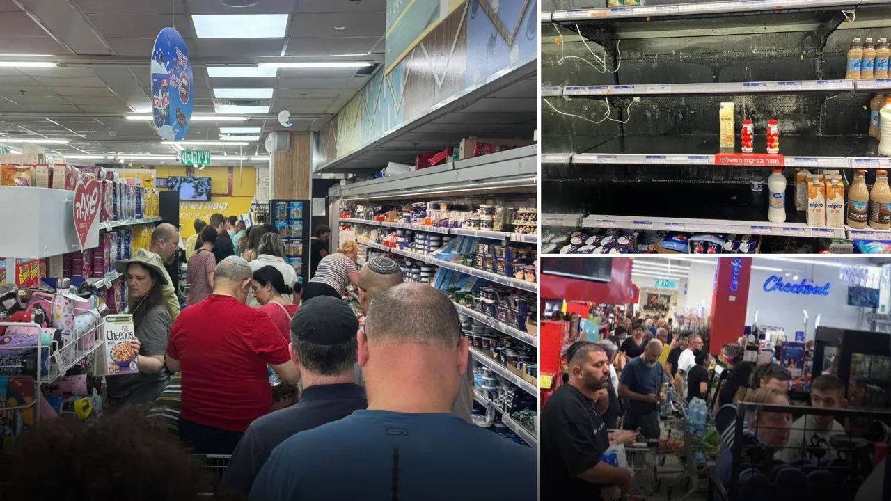 İsraillileri misilleme korkusu sardı! Halk marketlere akın etti