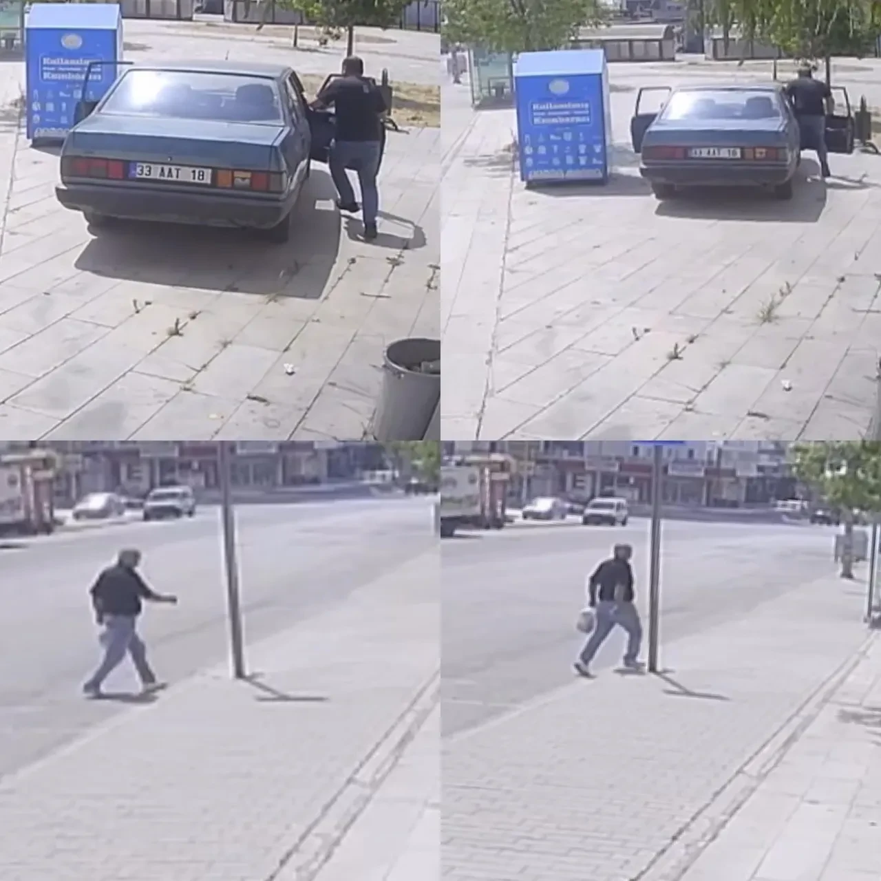 Mersin'de yürekleri ağza getiren anlar! Freni boşalan aracı taksici böyle durdurdu