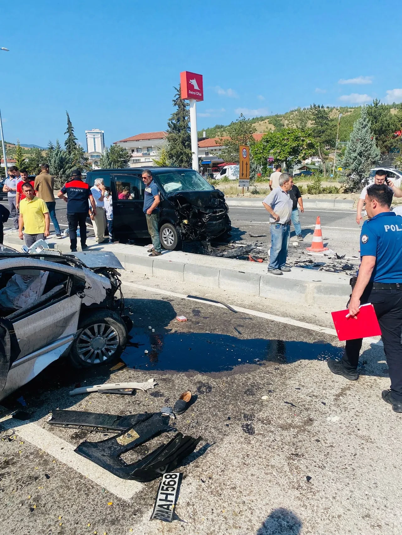 Karabük'te yol çalışması sırasında feci kaza: 1'i ağır 7 yaralı