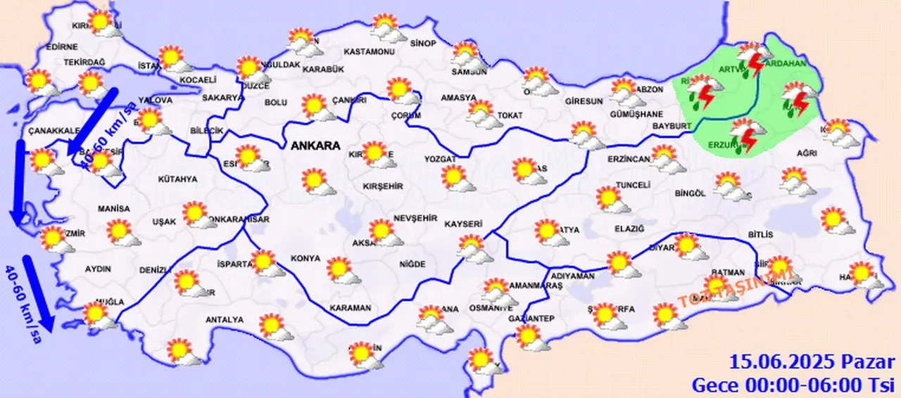Meteoroloji'den gök gürültülü sağanak uyarısı! Alarm verildi! İşte 14 Haziran 2025 il il hava durumu...
