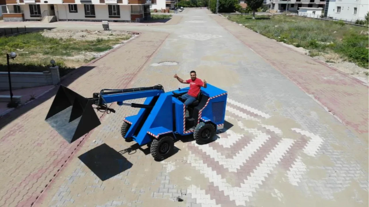 Yerli ve milli kepçe üreten Kırşehirli! Tam 3 ayda yaptı