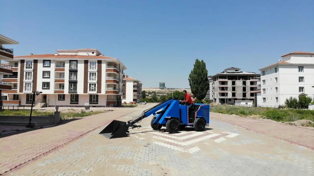 Yerli ve milli kepçe üreten Kırşehirli! Tam 3 ayda yaptı