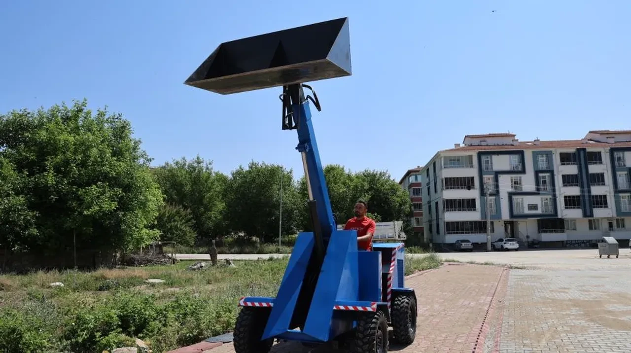 Yerli ve milli kepçe üreten Kırşehirli! Tam 3 ayda yaptı