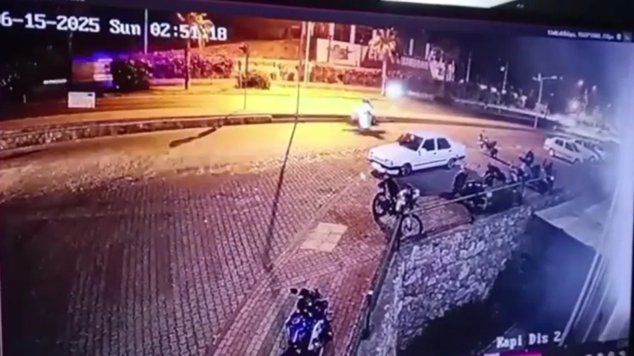 İki genç hayatını kaybetmişti! Motosiklet kazası kamerada