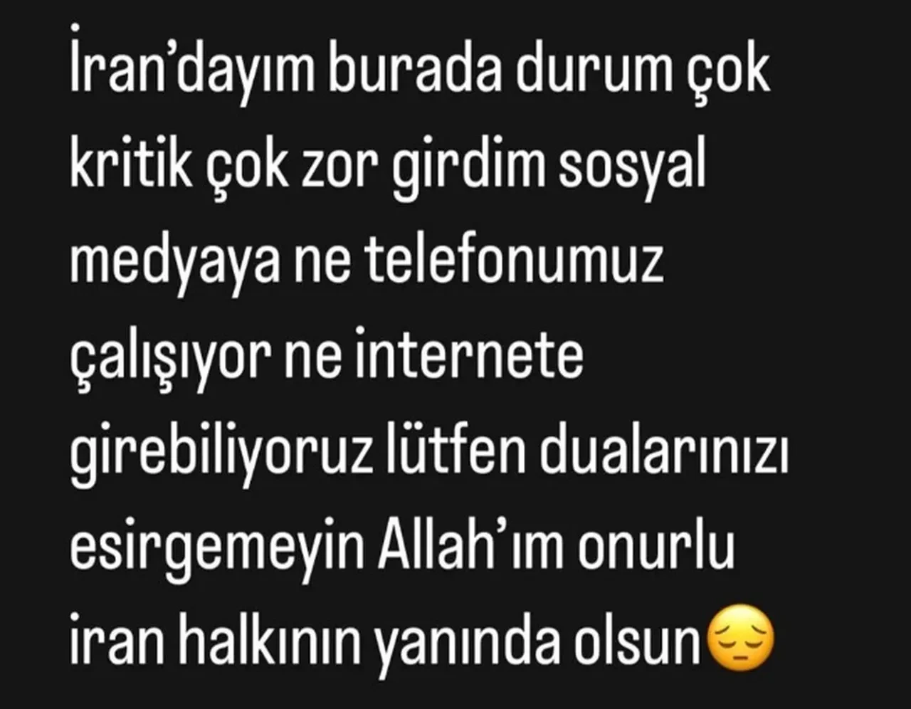 Şarkıcı Lara İran'da mahsur kaldı! 'Durum çok kritik' diyerek paylaştı