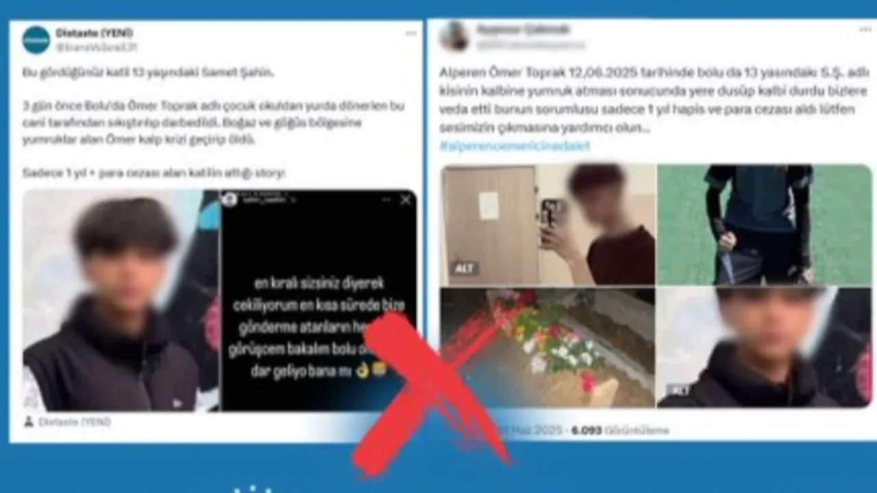 Bolu'da 15 yaşındaki Alperen Ömer'i yumruklayarak öldüren kişi 1 yıl ceza aldı iddiası!