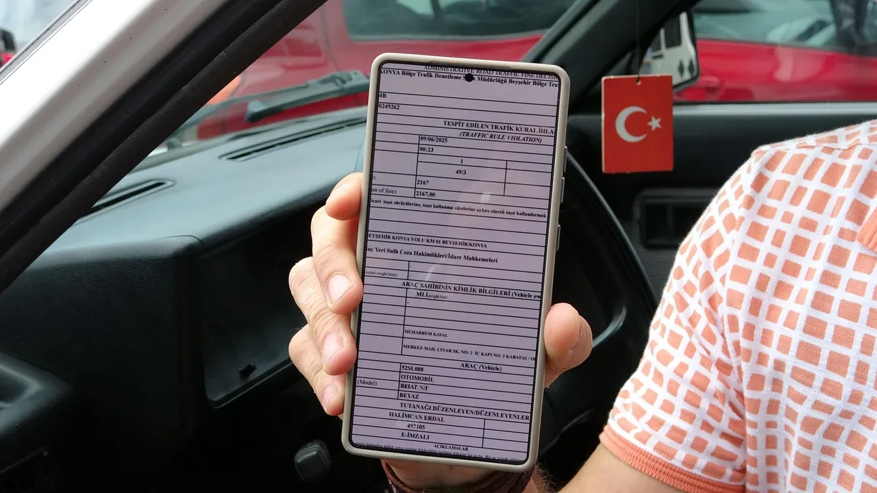 Trafik cezasını görünce şaşkına döndü! 800 kilometre öteden tutanak kesildi