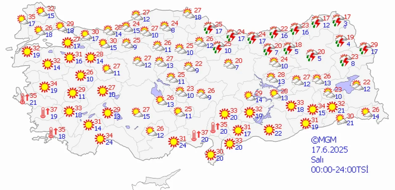 Hava sıcaklığı zirve yapacak! Meteoroloji tarih verdi | Hava durumu (17 Haziran)
