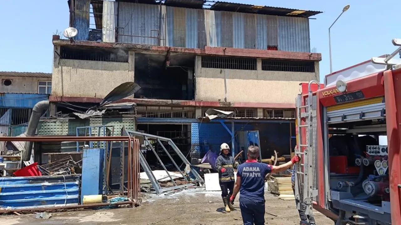 Adana'da iş yerinde korkutan patlama! Çok sayıda yaralı var