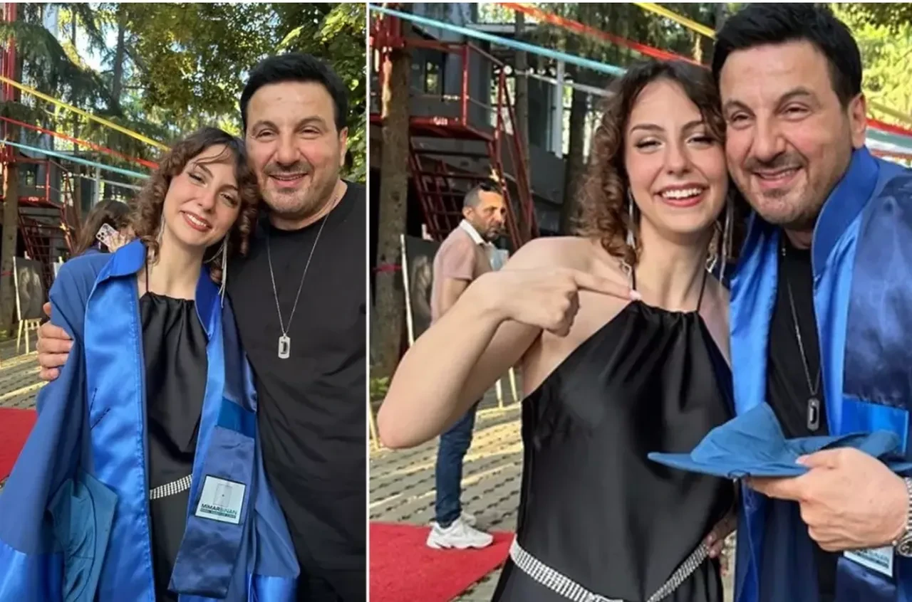 Davut Güloğlu kızını ilk kez paylaştı! Hem mezuniyete katıldı, hem sahne aldı 