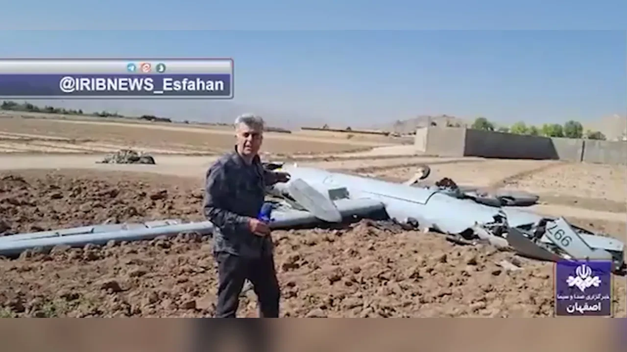İran, düşürülen İsrail İHA'sının enkazını böyle görüntüledi