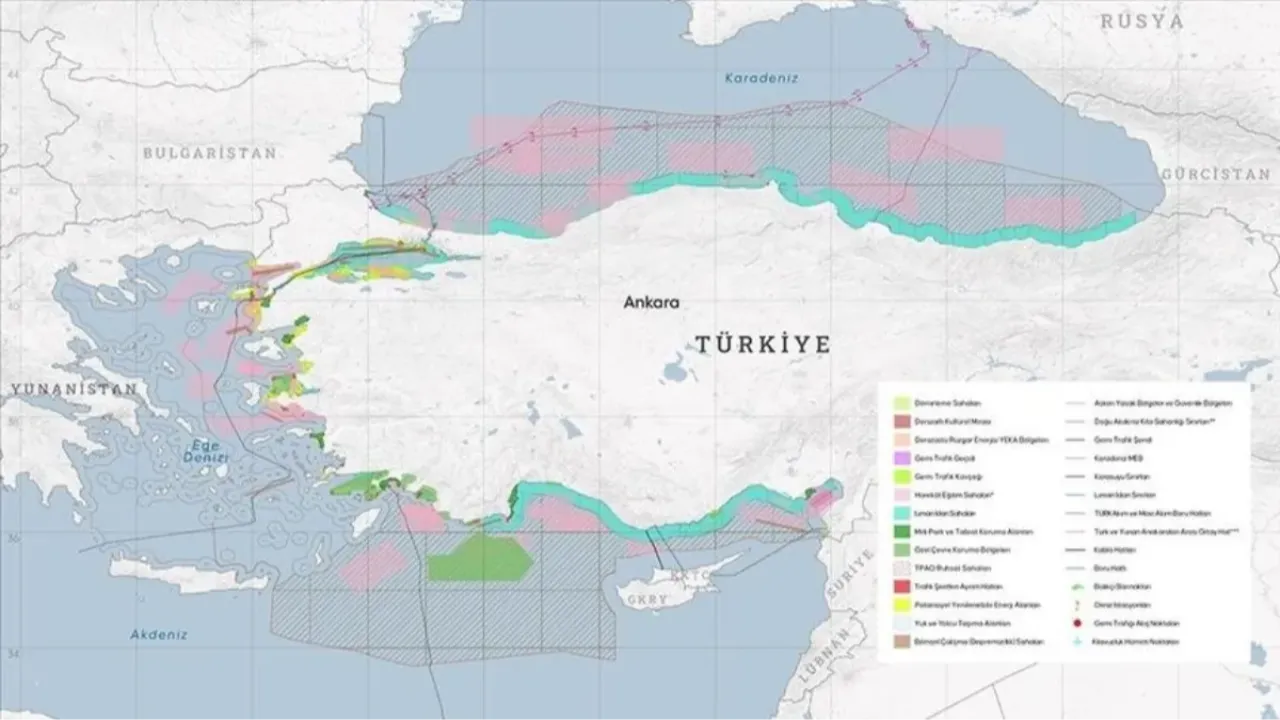 Türkiye Deniz Mekansal Planlaması Haritası tescillendi