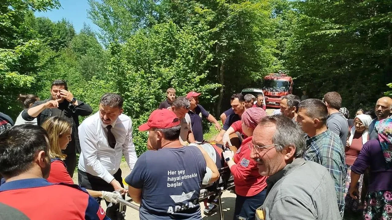 Zonguldak'ta feci kaza! 80 metreden şarampole uçtu