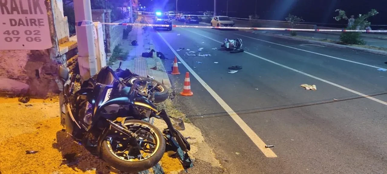 Bodrum'da motosiklet kazası! 2 sürücü can verdi