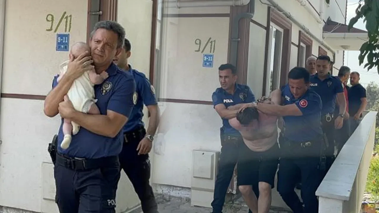 Eşini evden atıp, 4 aylık bebeğini rehin aldı! Yürekleri ağza getiren olay 