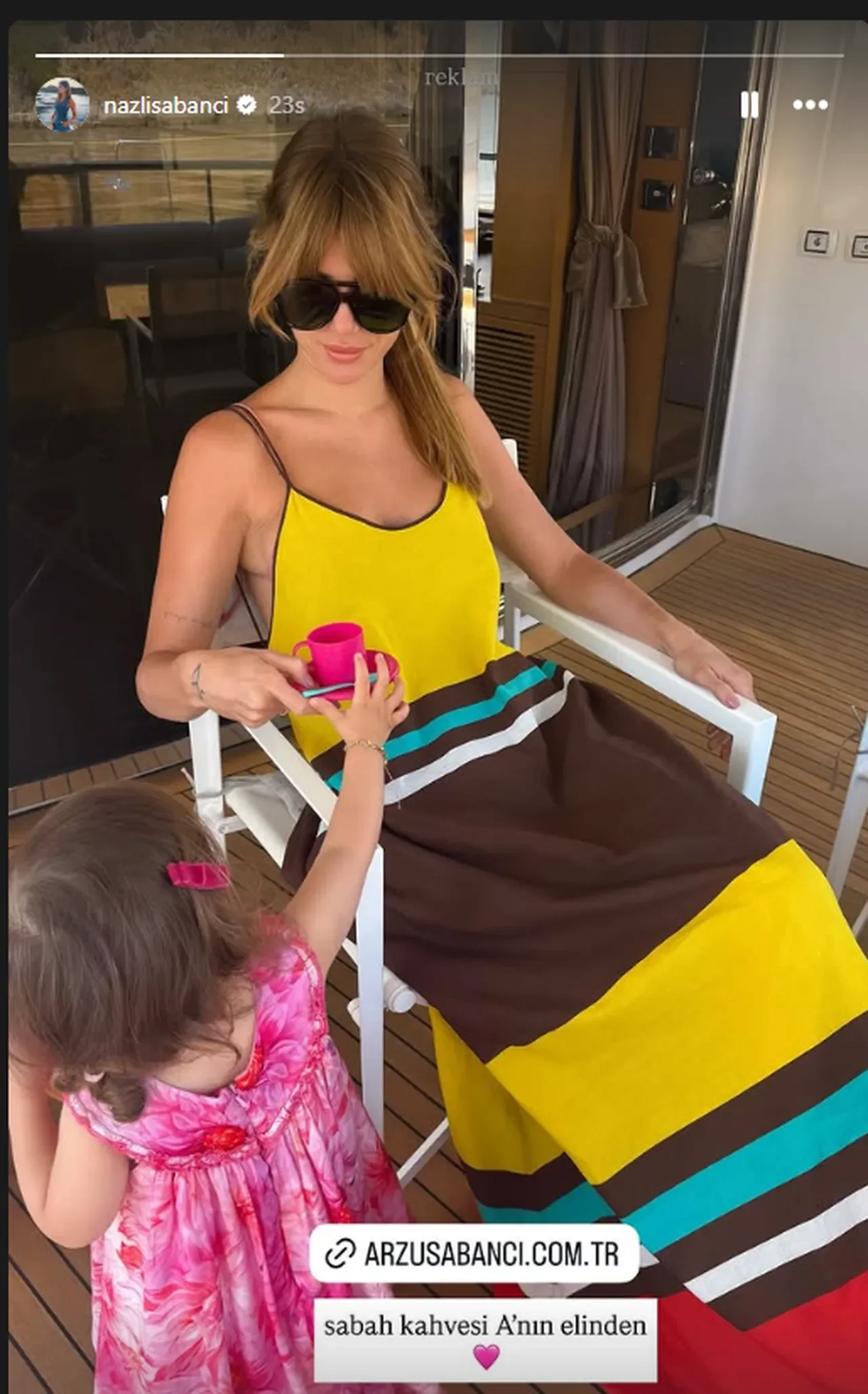 Nazlı Sabancı'nın kızıyla paylaşımına yorum yağdı! Ne kayınvalidesinin adını yazdı, ne de ikinci ismini söyledi