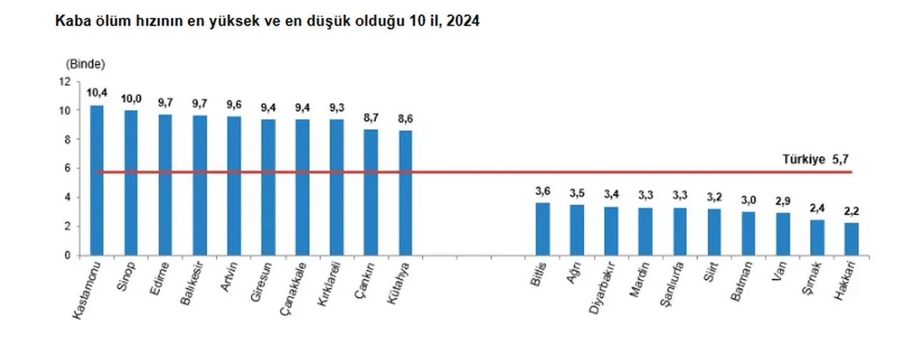 TÜİK ölüm verileri yayımlandı: En çok ölüm bu şehirde!
