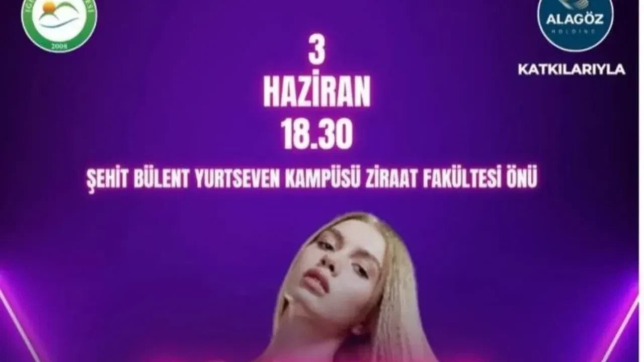 Iğdır Üniversitesi’nde mezuniyet krizi! Aleyna Tilki konseri iptal edildi