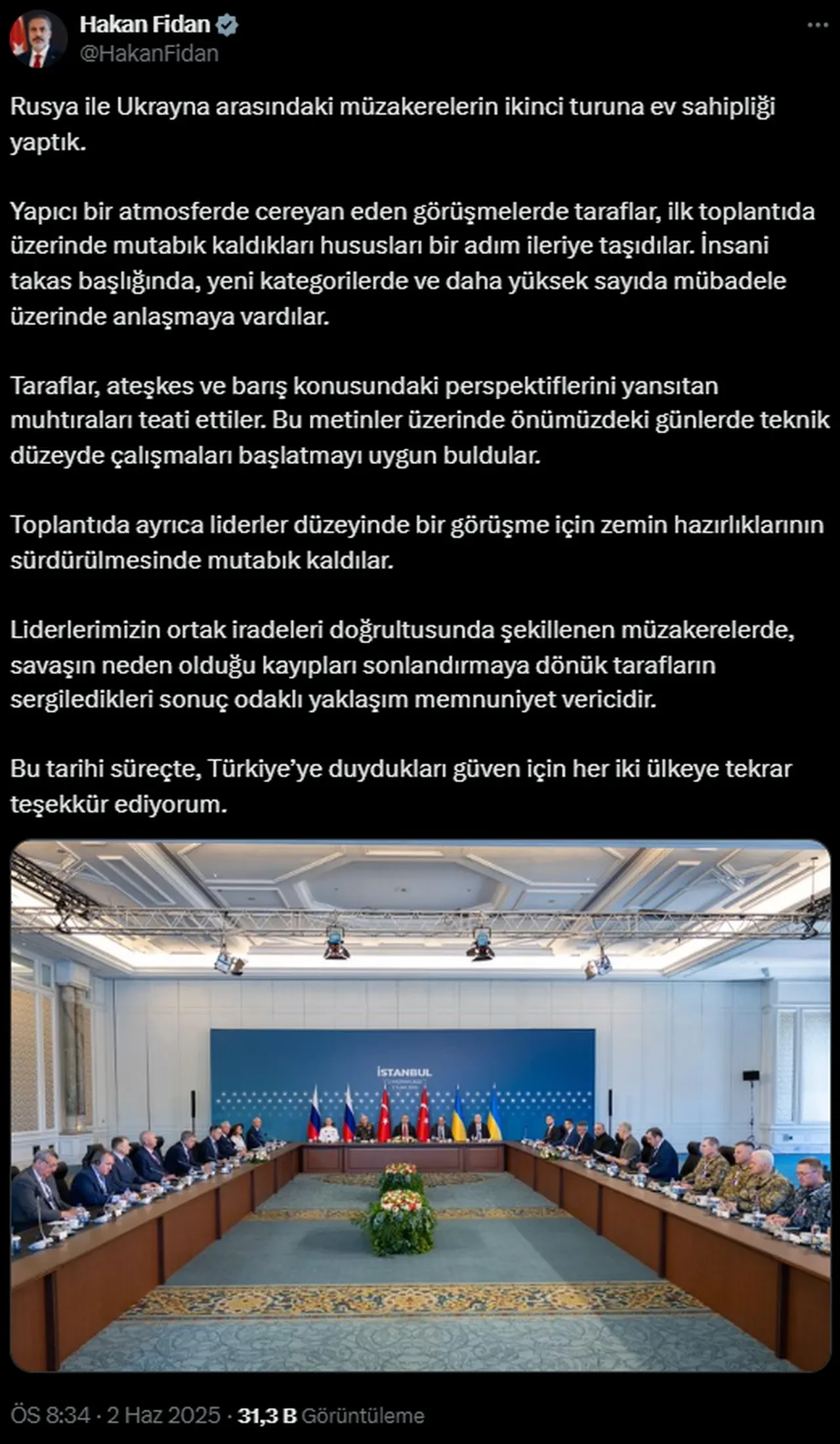 Rusya-Ukrayna görüşmelerinde ne konuşuldu? Hakan Fidan'dan açıklama