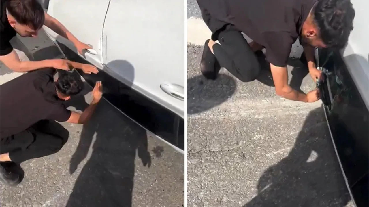 Şaşkına çeviren anlar! Takla atan araca doğru koştular! Yardım etmek isteyenlere şok sözler
