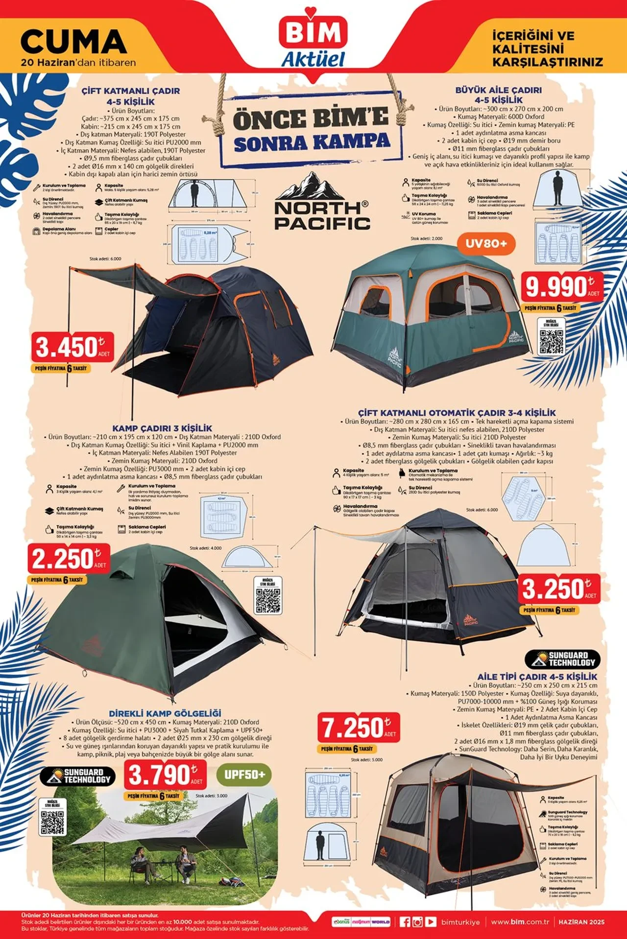 Kampa çıkmadan BİM'e uğramayı unutmayın! 20 Haziran Cuma BİM aktüelde kamp malzemeleri