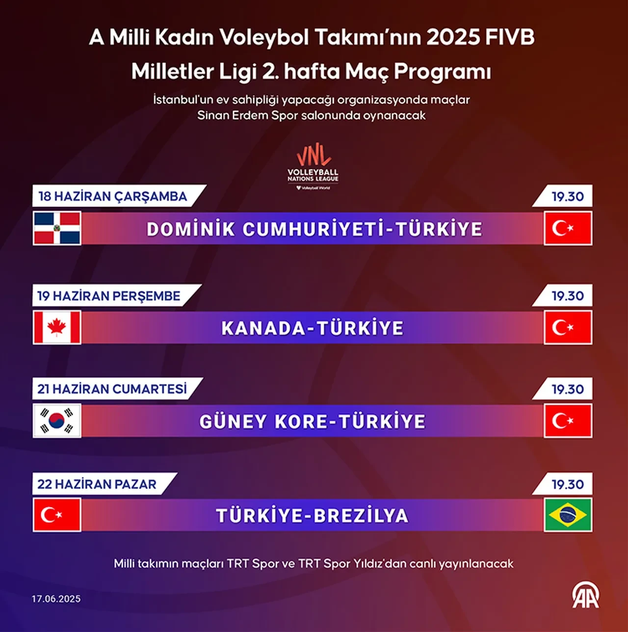 Türkiye Güney Kore voleybol maçının ne zaman olduğu belli oldu! Canlı olarak yayınlanacak