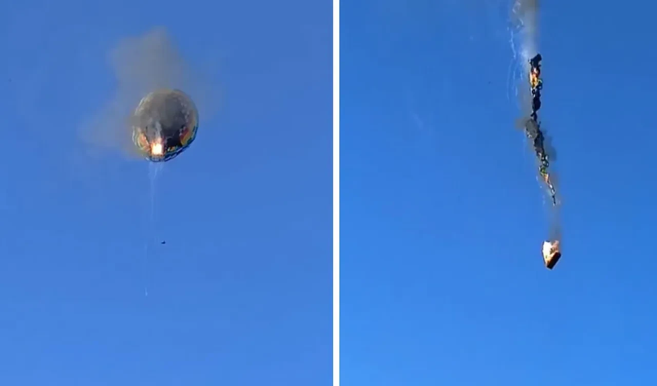 Brezilya'da alev alan sıcak hava balonu yere çakıldı! Çok sayıda ölü var