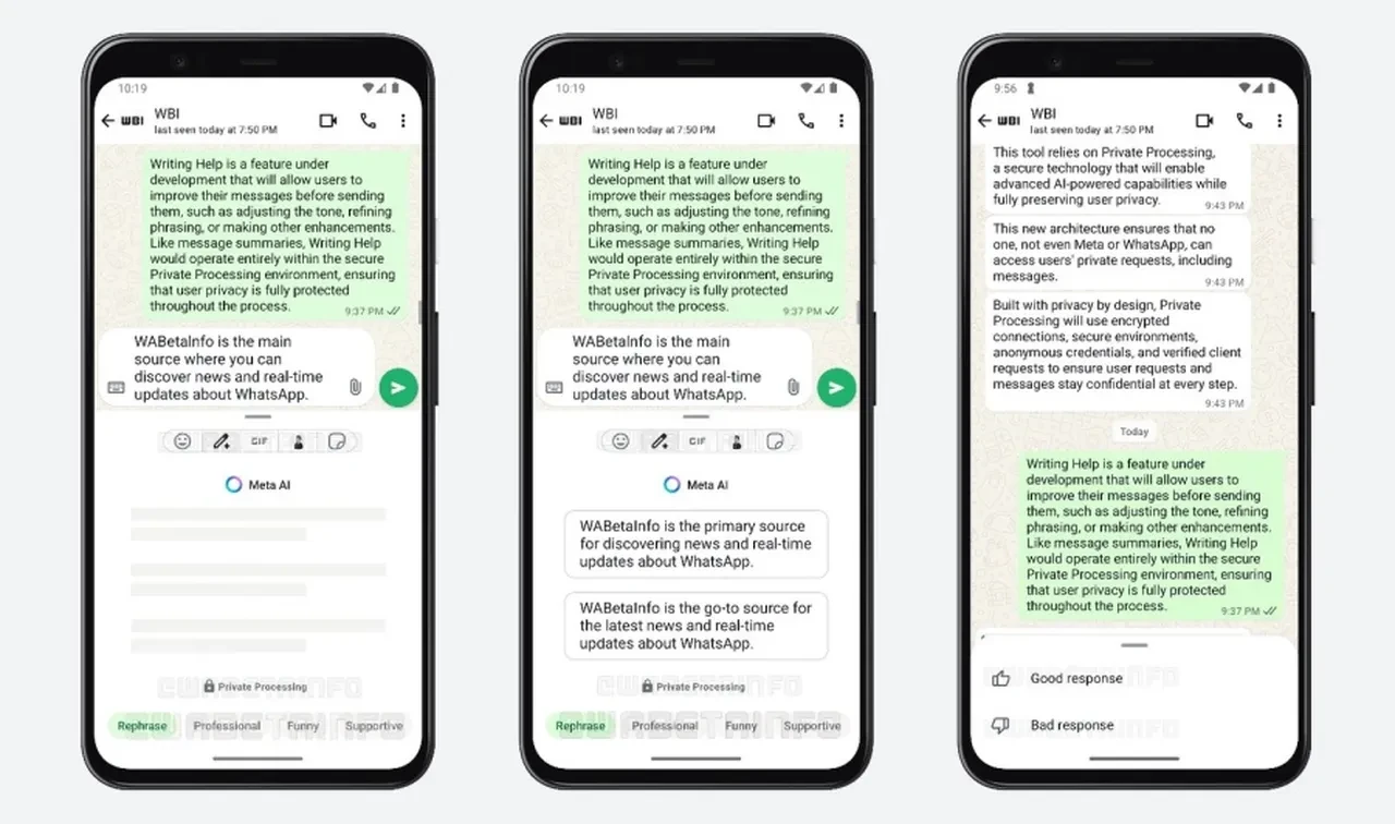 WhatsApp'ın yeni 'Writing Help' aracı devreye alındı: Yazarken artık yapay zeka yanınızda