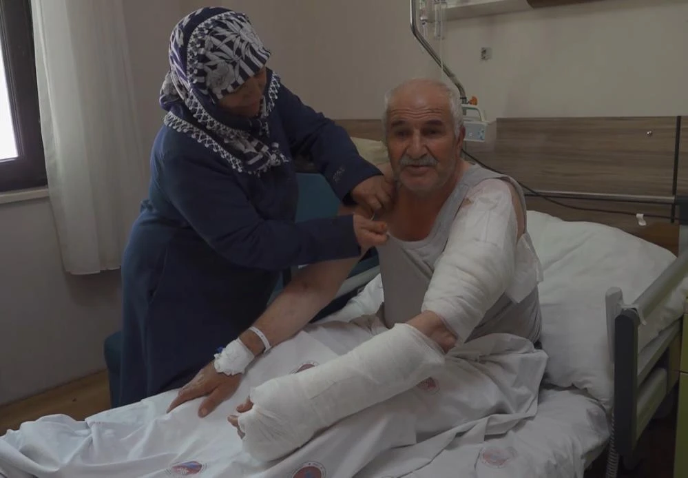 Ot biçerken hayatının şokunu yaşadı! 'Çekiçle kafasına vurdum ama...'