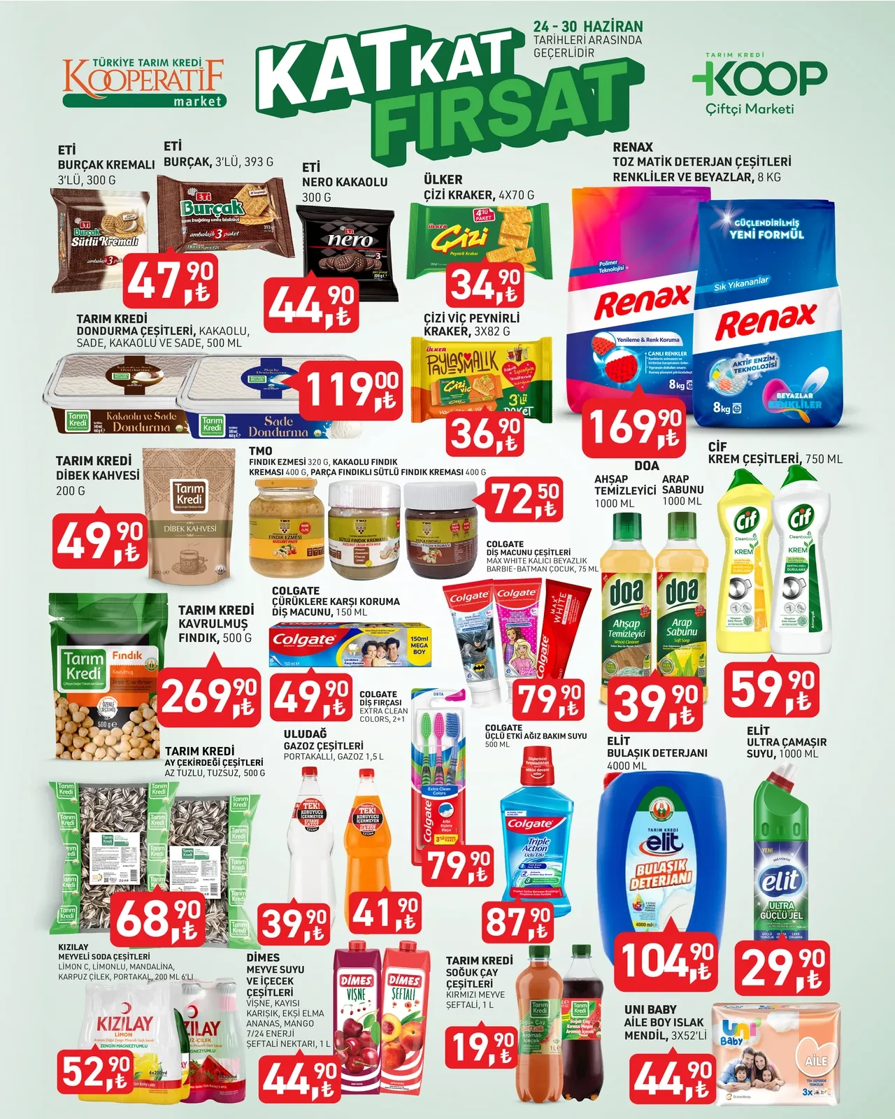 Tarım Kredi indirimli ürün fiyat listesi 24 Haziran! Bu tarihlerde birçok ürün indirimde