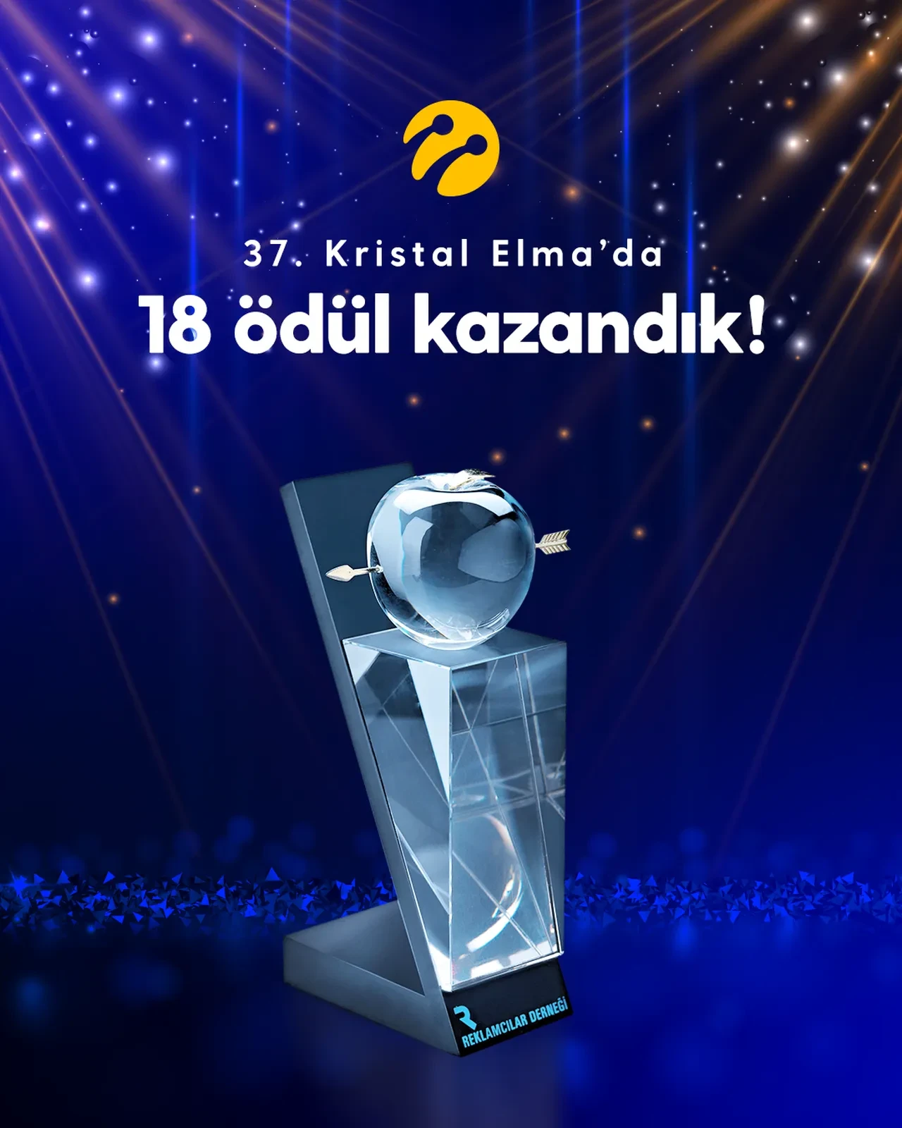 Turkcell’in İletişim Gücüne Kristal Elma’dan 18 ödül