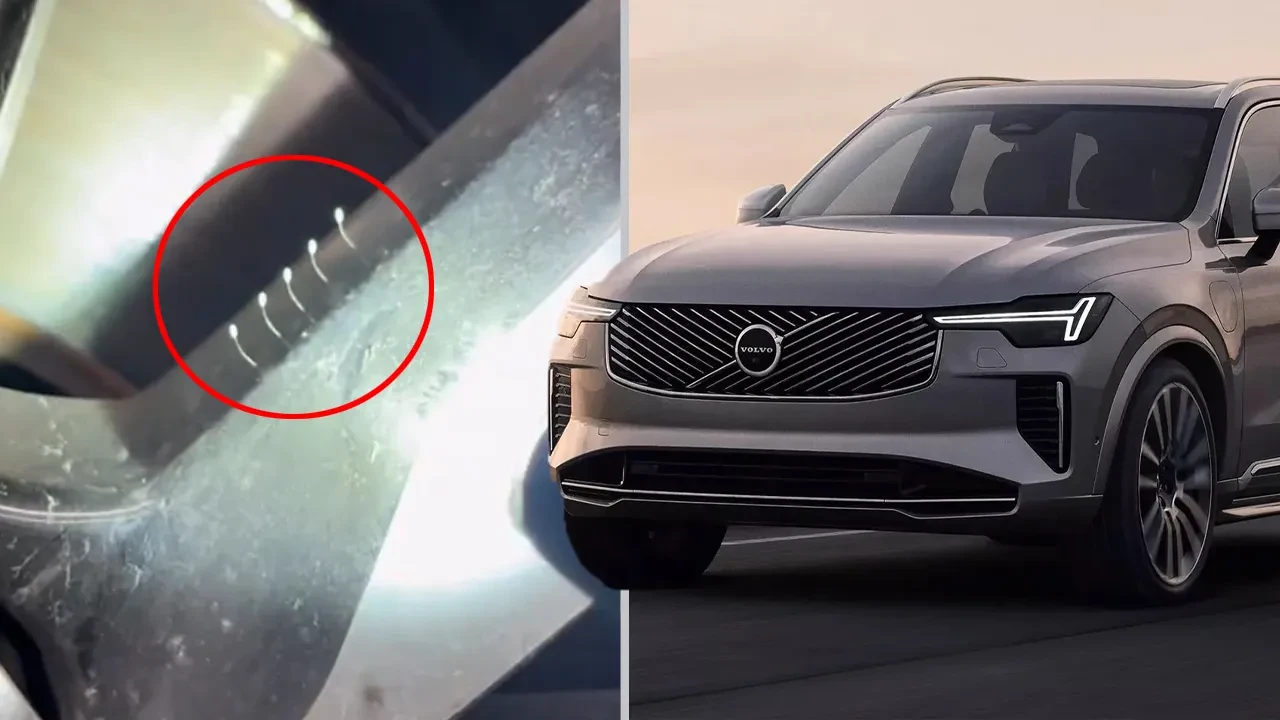 Volvo jantında tuhaf oluşum! Kadın tamirci gizemi sonradan çözdü