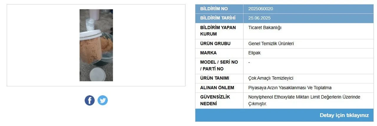Bakanlık bu temizlik ürününü yasakladı! Sakın satın almayın!