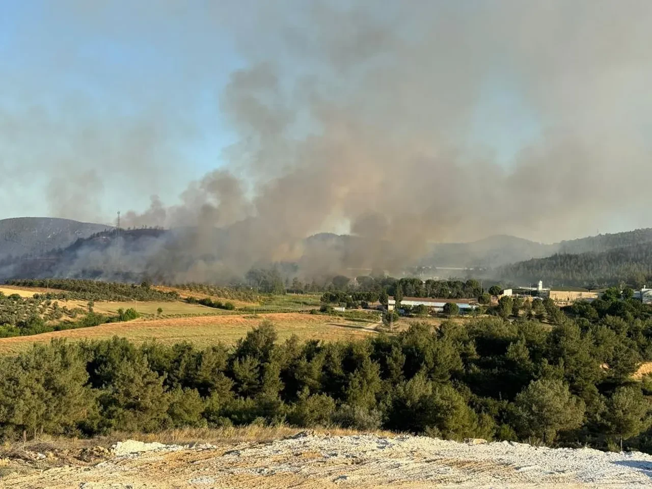 Bilecik’te çıkan yangın NATO tesislerine sıçradı!