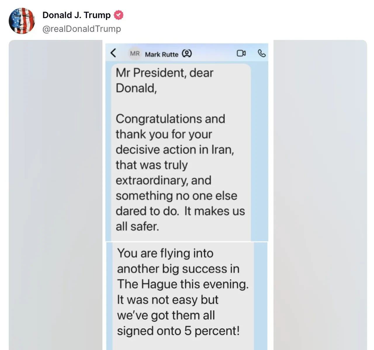 NATO Genel Sekreteri Rutte'nin Trump'a övgülerine İran'dan sert tepki: Çirkin ve sorumsuzca