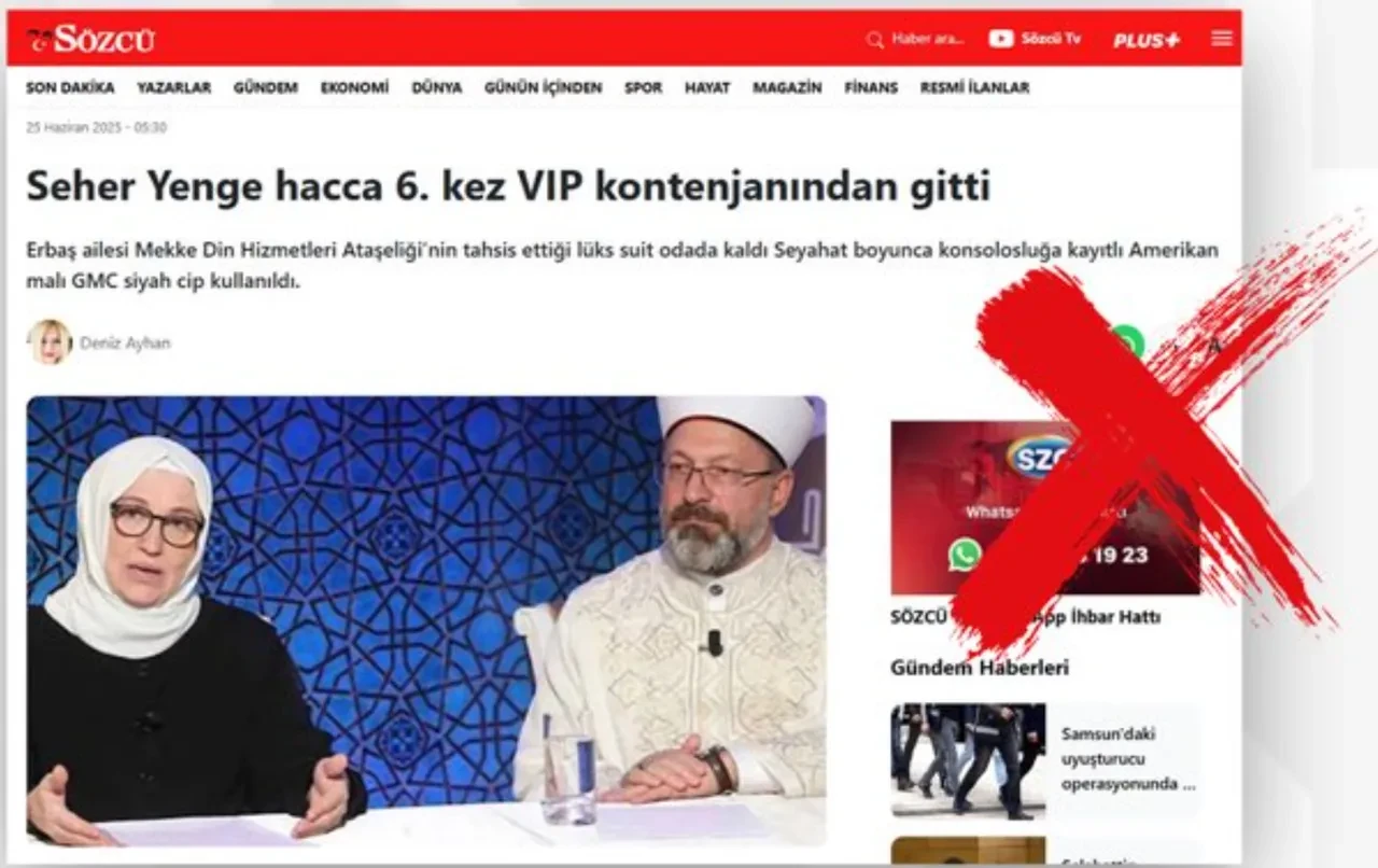 Ali Erbaş'ın eşine 'VIP hac' tartışması! İddialara cevap geldi