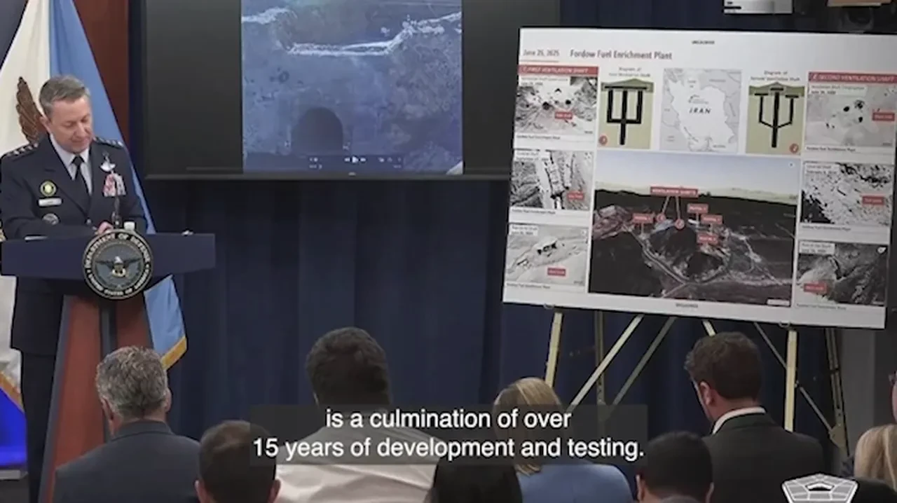 Fordo'ya sığınak delici bombalarla saldırı görüntüleri! ABD Savunma Bakanı Pete Hegseth paylaştı