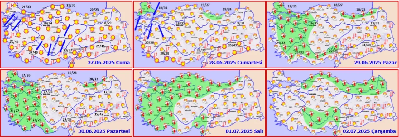 Havalara dikkat! Meteoroloji tarih vererek uyardı: Yağmur geliyor, sıcaklık düşüyor