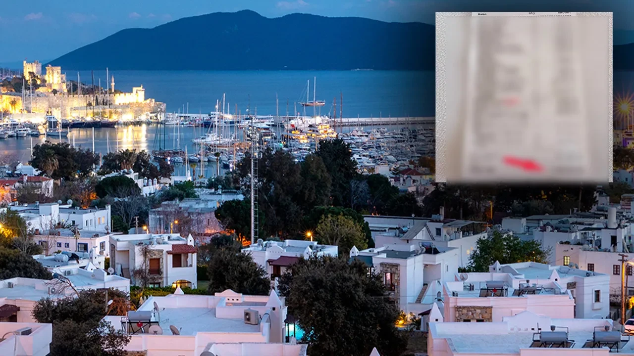 Hesabı görenler neye uğradığını şaşırdı! Bodrum'daki mekanda dudak uçuklatan adisyon