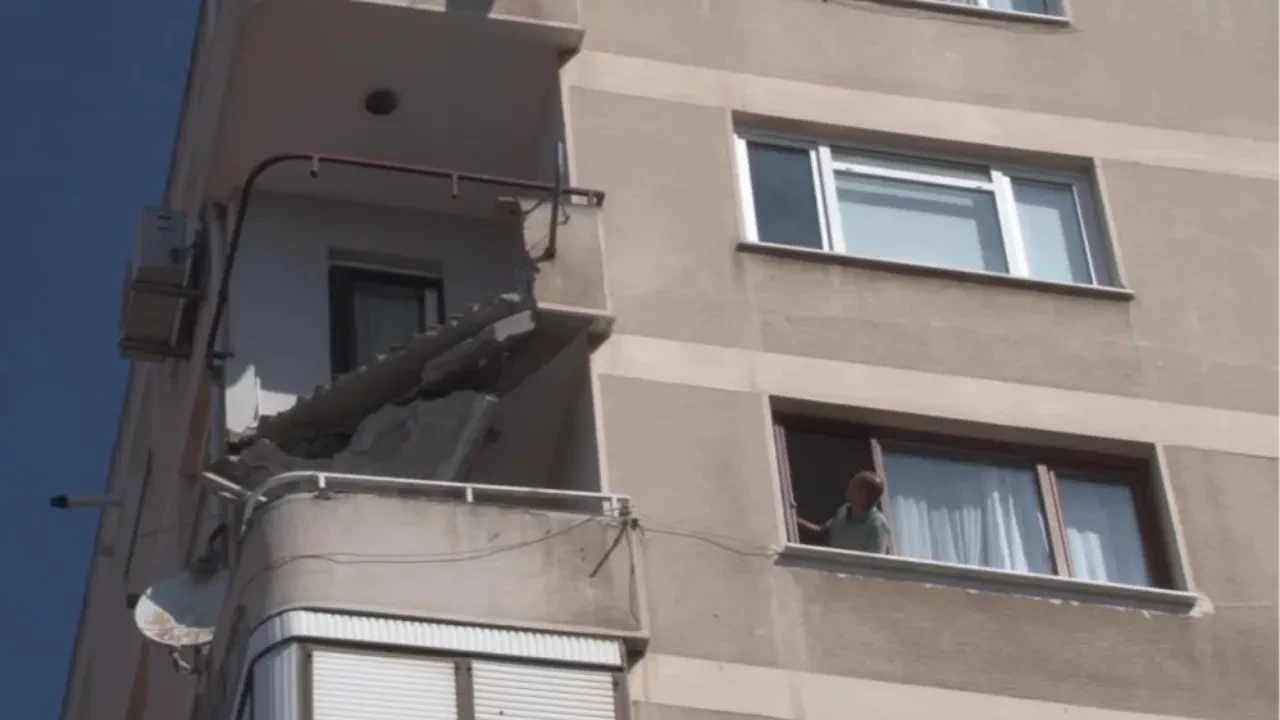 9 katlı binada dehşeti yaşadılar! Deprem olmadan bir anda çöktü
