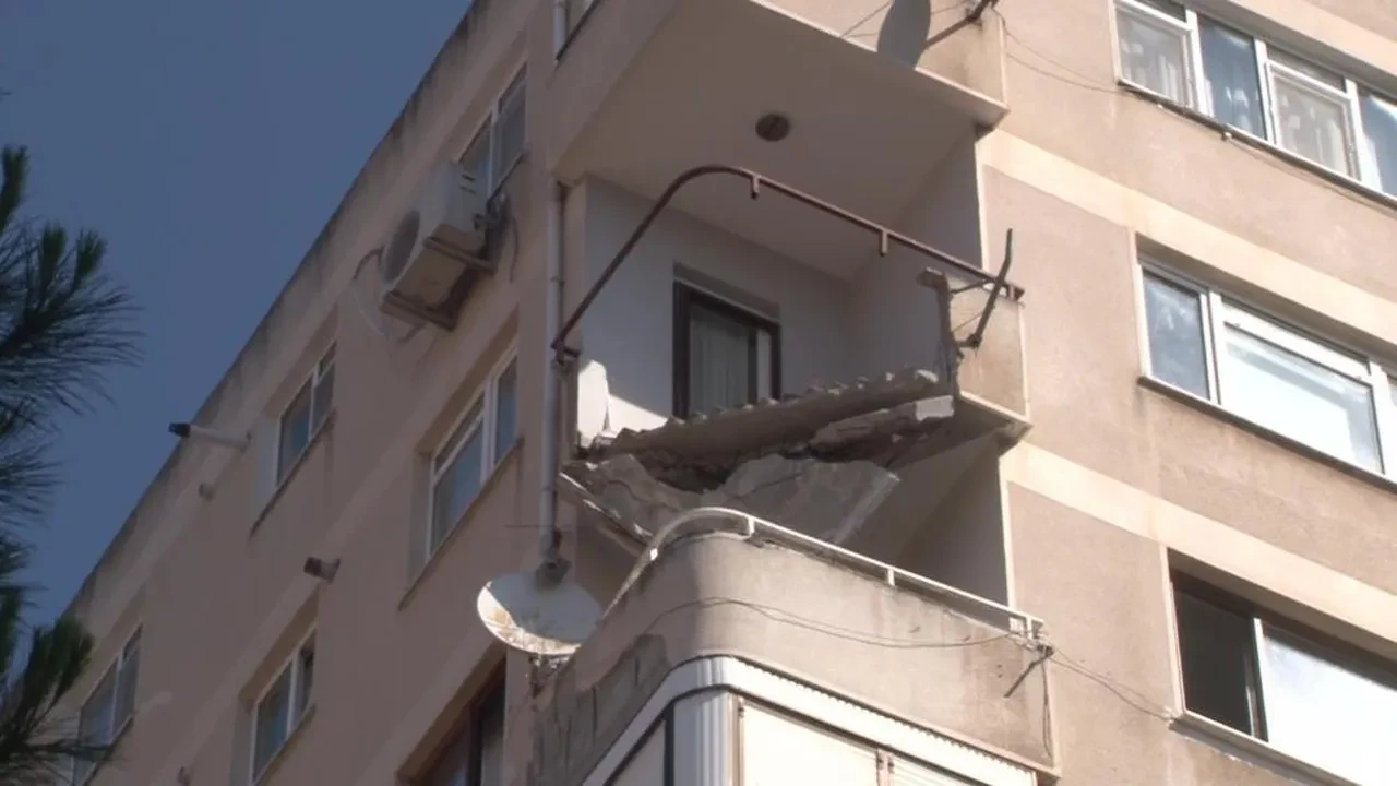 9 katlı binada dehşeti yaşadılar! Deprem olmadan bir anda çöktü