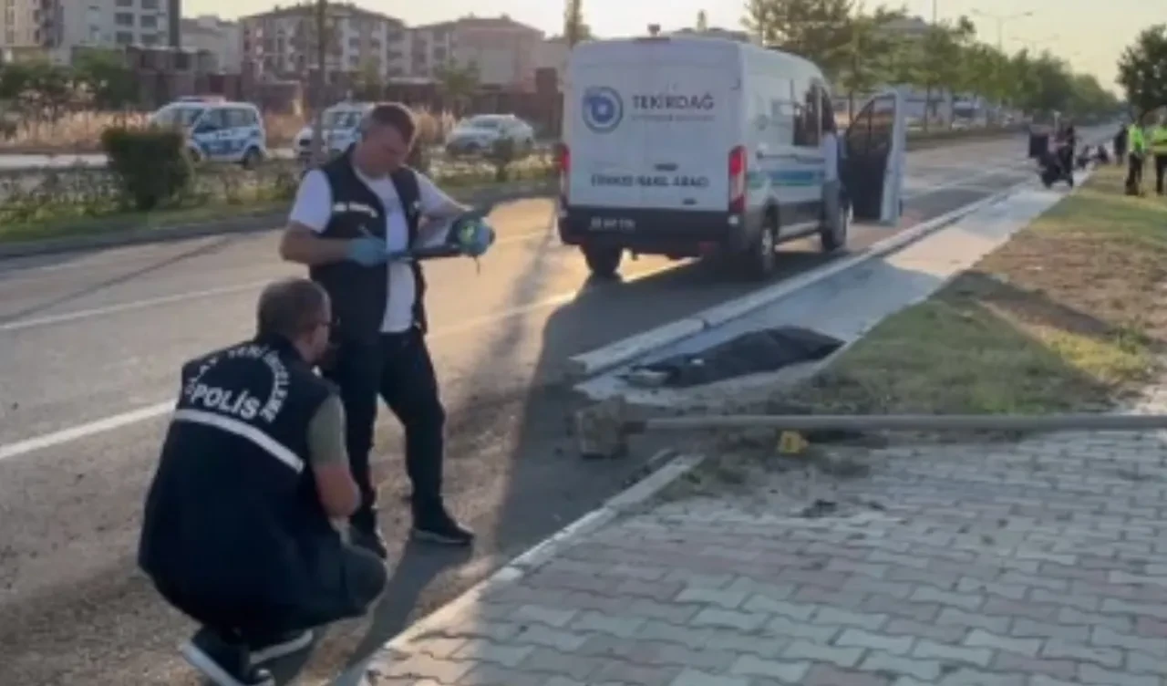 Çorlu'da feci kaza! 14 yaşındaki sürücü feci şekilde can verdi
