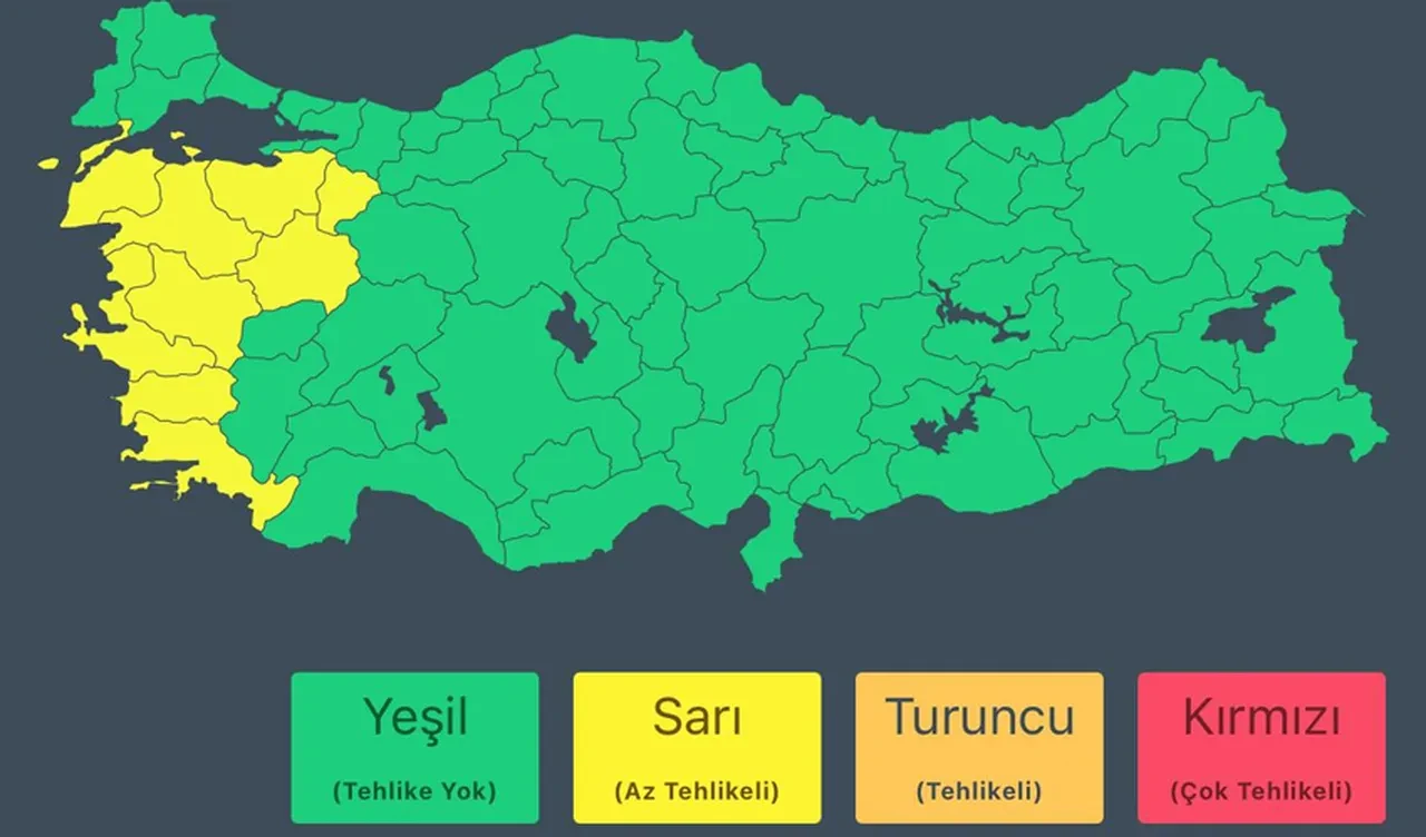 İçişleri Bakanlığı'ndan 9 il için sarı kodlu uyarı! Yarına dikkat! Çok kuvvetli geliyor