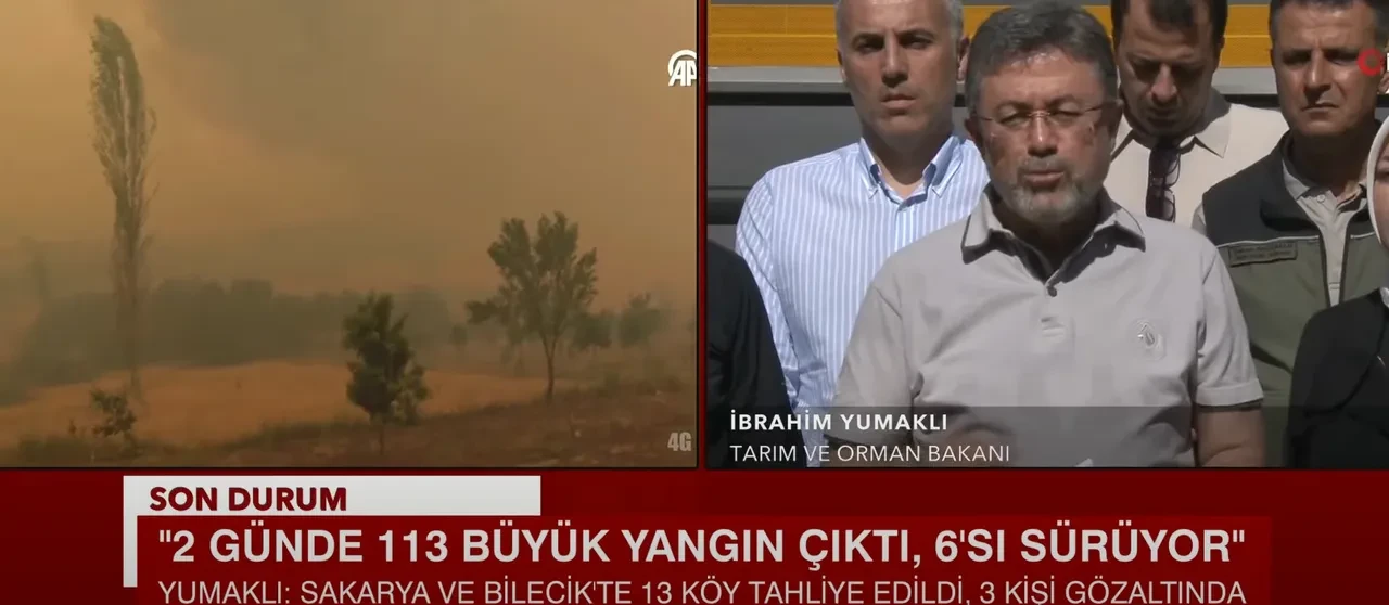 Bakan Yumaklı'dan 'orman yangınları' açıklaması: 'Riskli 3 yangın sürüyor, gözaltılar var' 