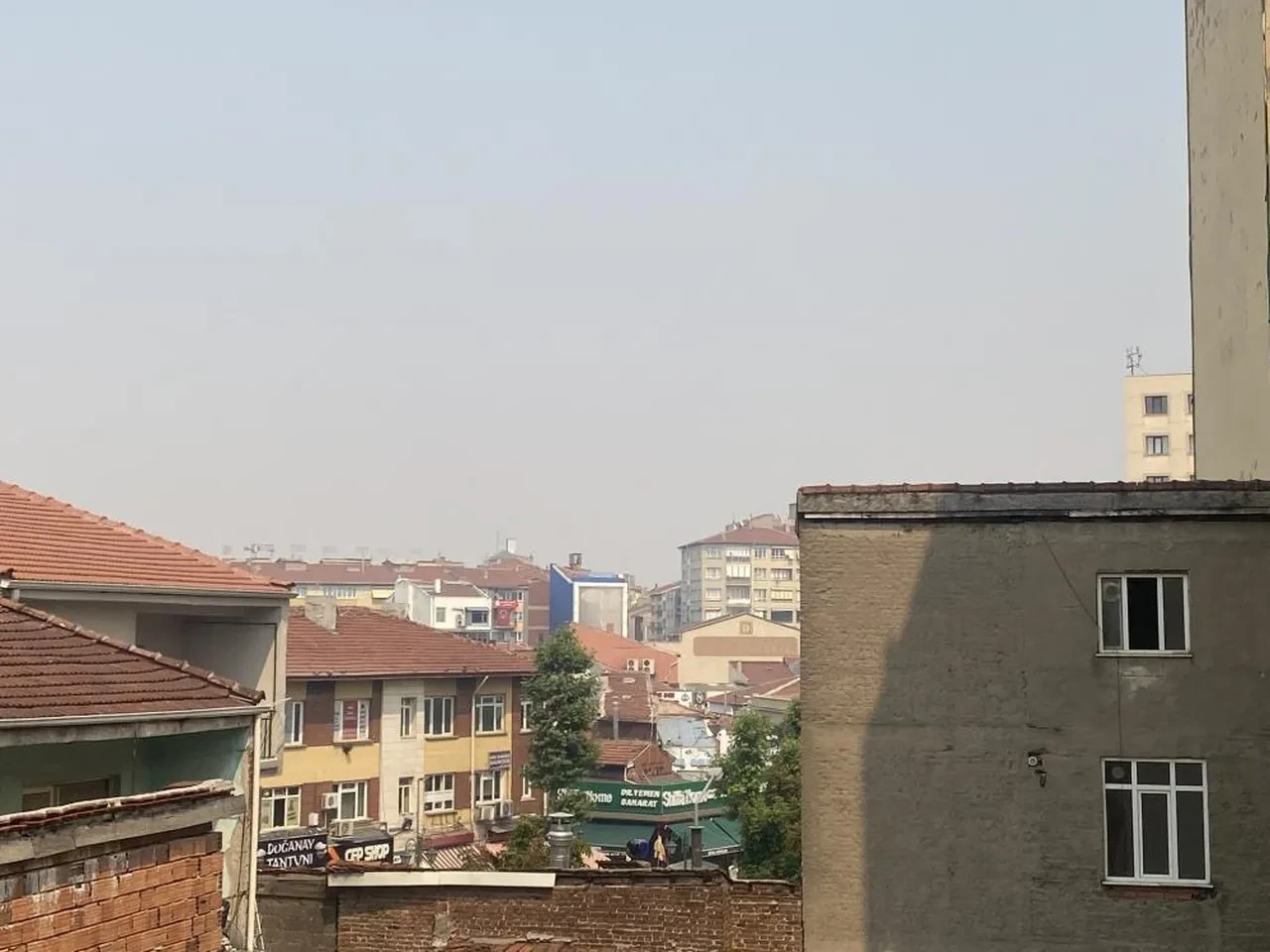 Bilecik'te süren yangının dumanı Eskişehir'e ulaştı