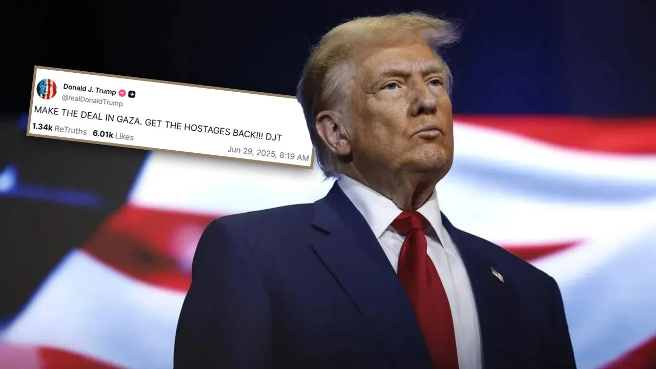 Trump'tan Gazze çıkışı: 'Anlaşmayı yapın'