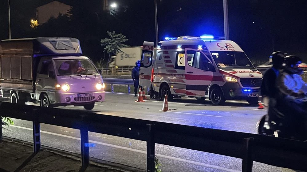 Kağıthane TEM bağlantı yolunda feci kaza!