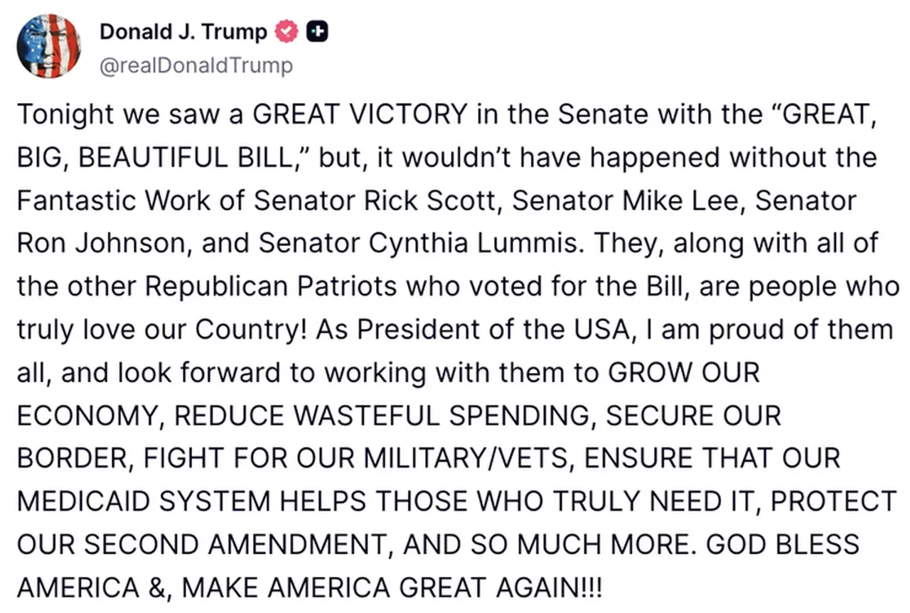 Musk’ın “iğrenç” dediği vergi tasarısı Senato’da ilk turu geçti!