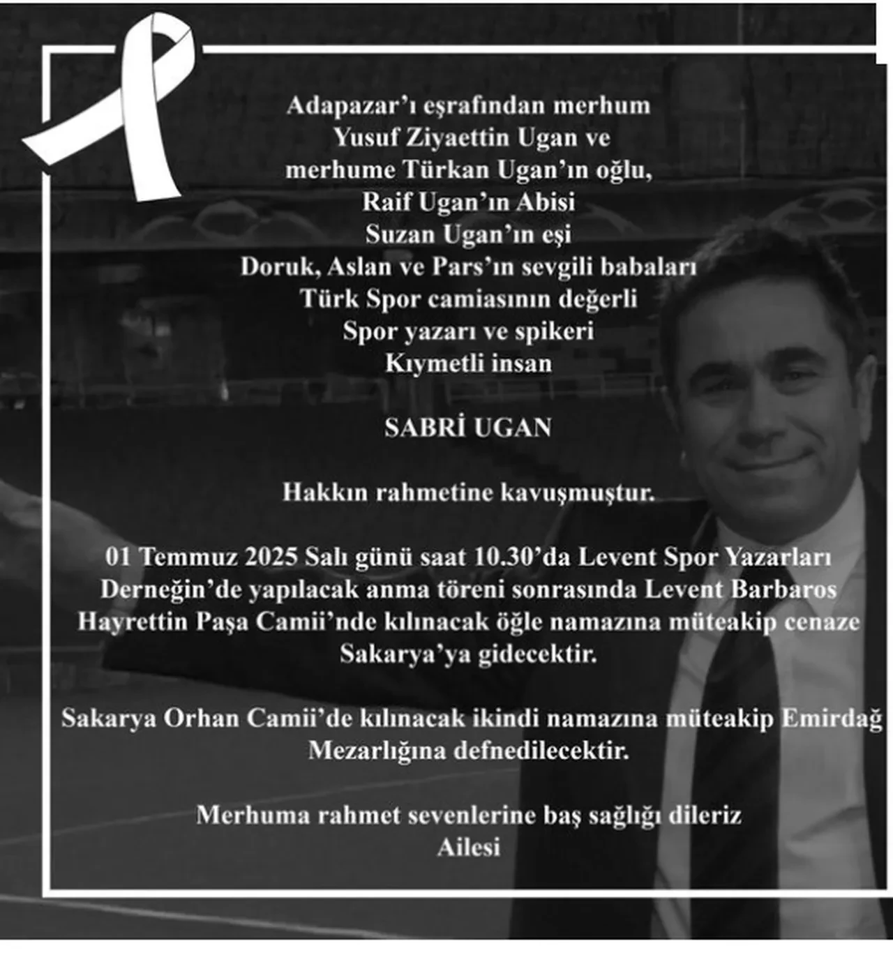 Sabri Ugan'ın vasiyeti ortaya çıktı! Son isteği yerine getirilecek